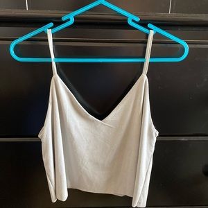 Faux Suede Crop Top